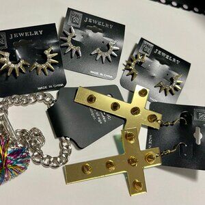 Lot Of 5 Mixed Jewelry